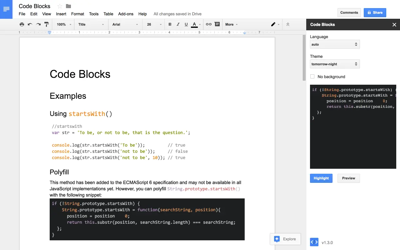 code-blocks-docs