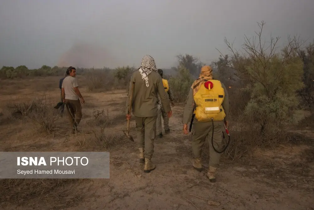 آتش سوزی پارک ملی کرخه 