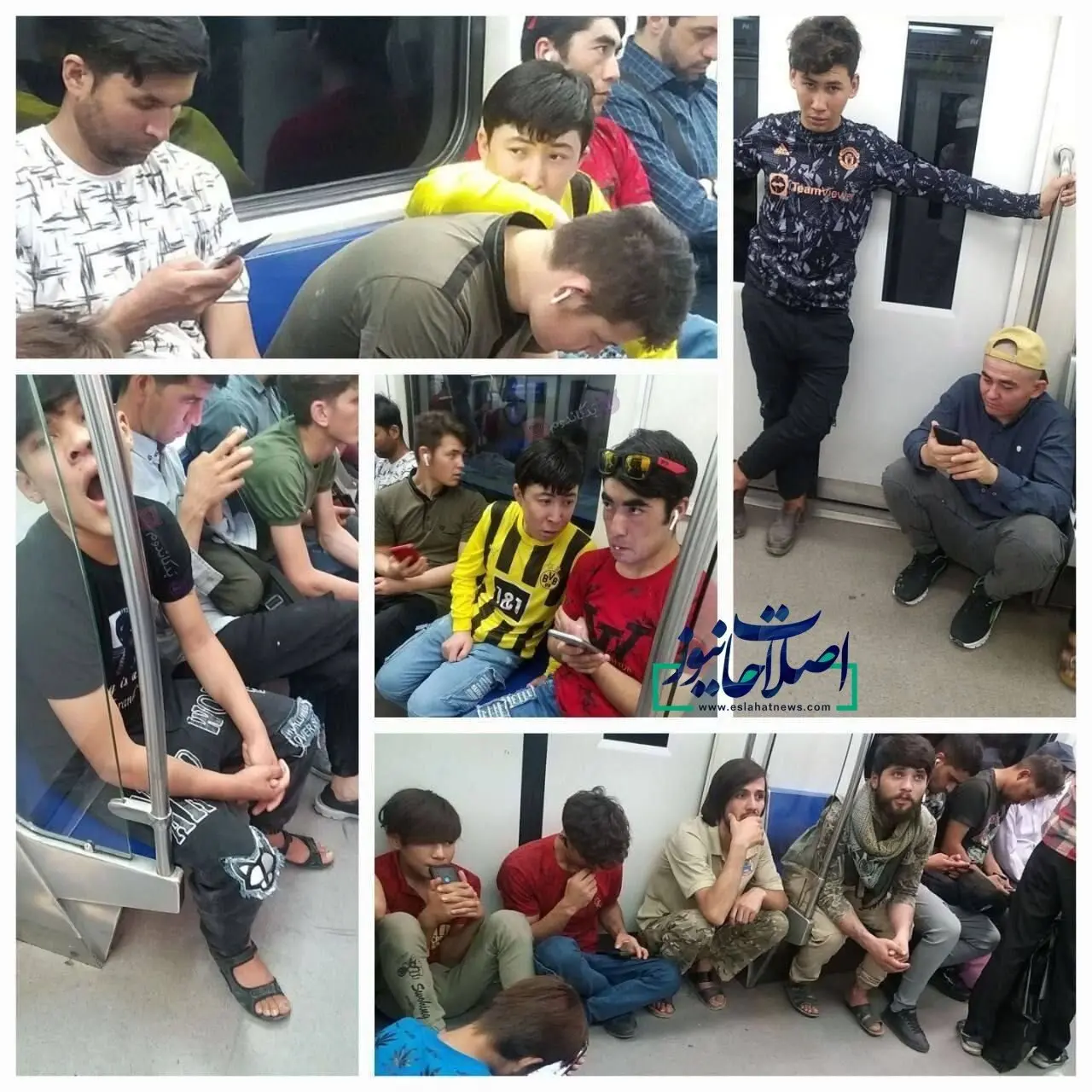 حضور پرتعداد مهاجرین افغانستانی در متروهای پایتخت+ عکس