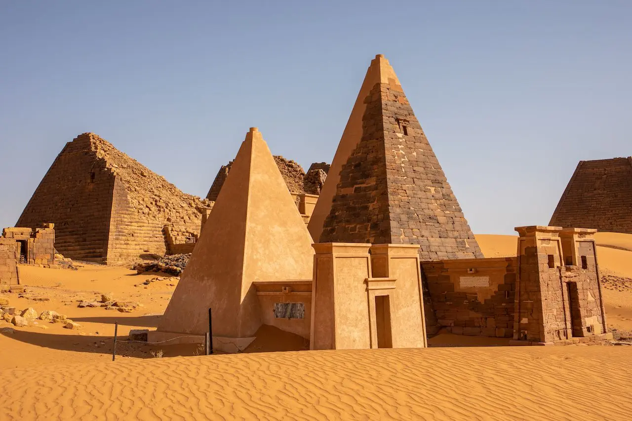 Pyramids-of-Meroe-north-in-Sudan