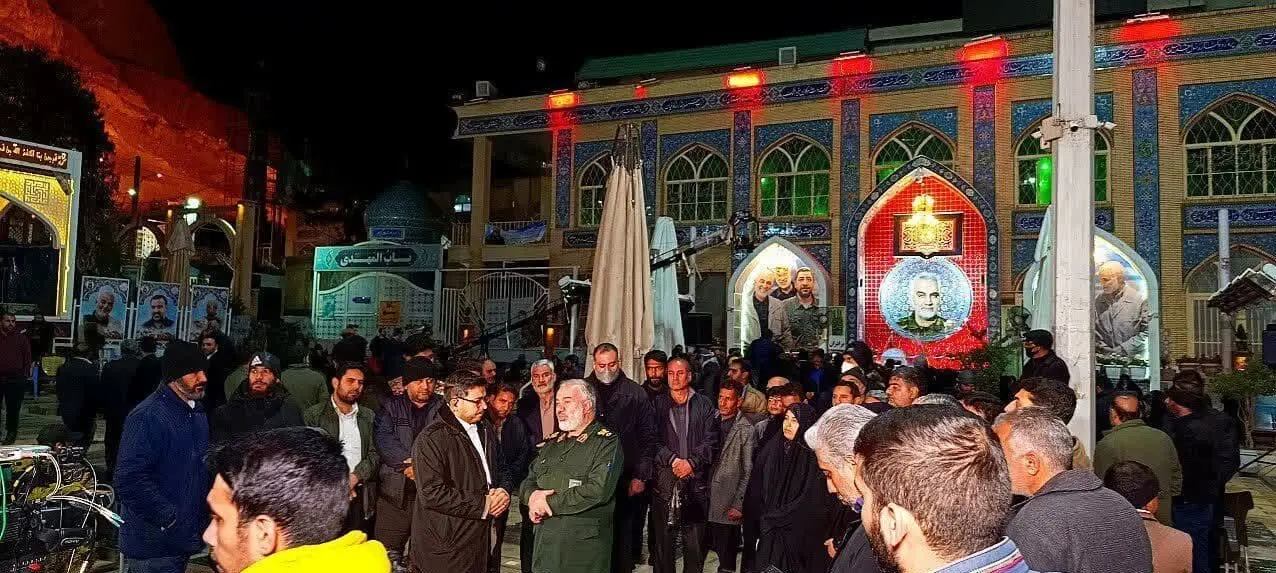 فرمانده کل سپاه و سردار فدوی در محل حمله تروریستی کرمان+ عکس