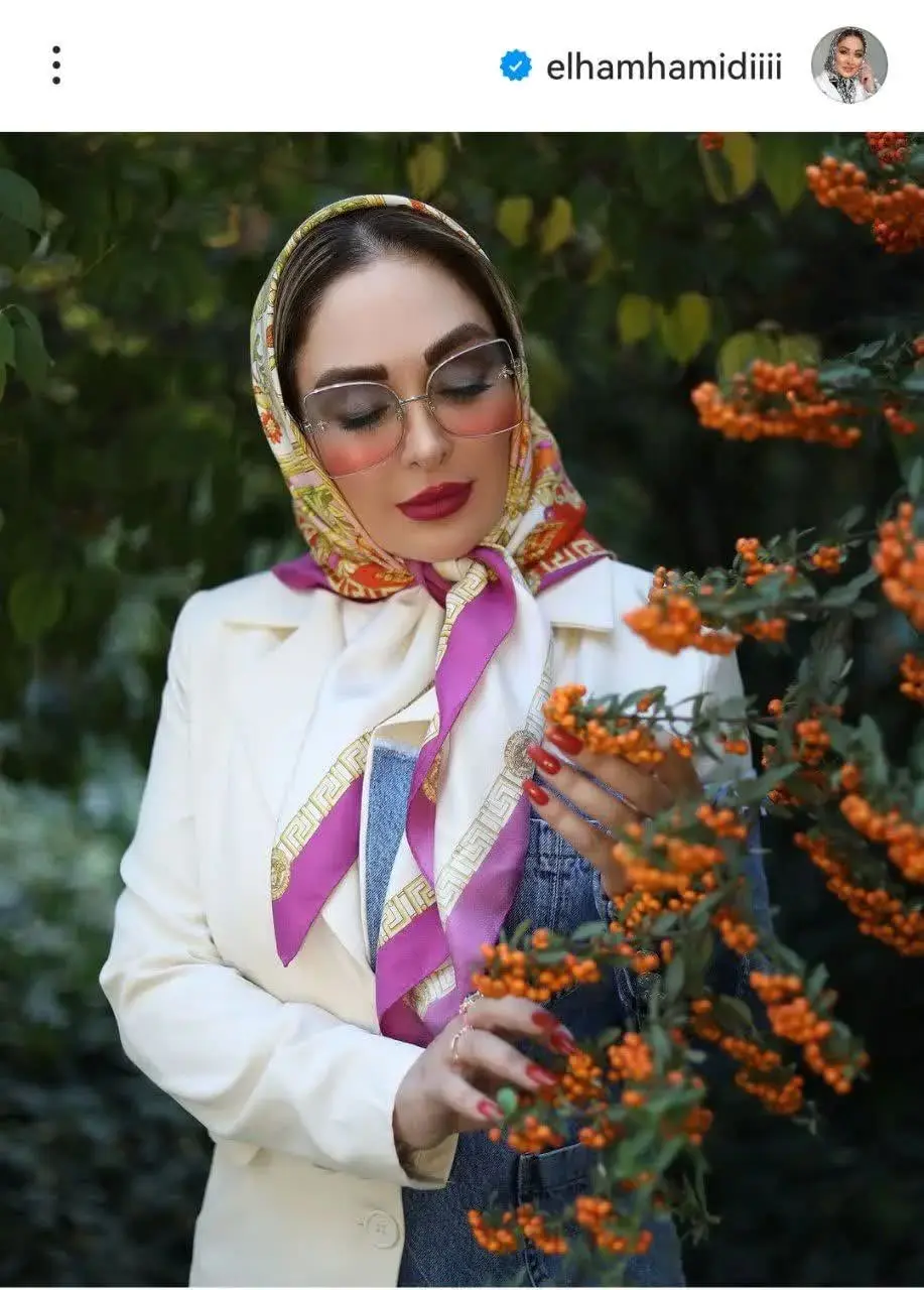 رونمایی الهام حمیدی از استایل پاییزه اش