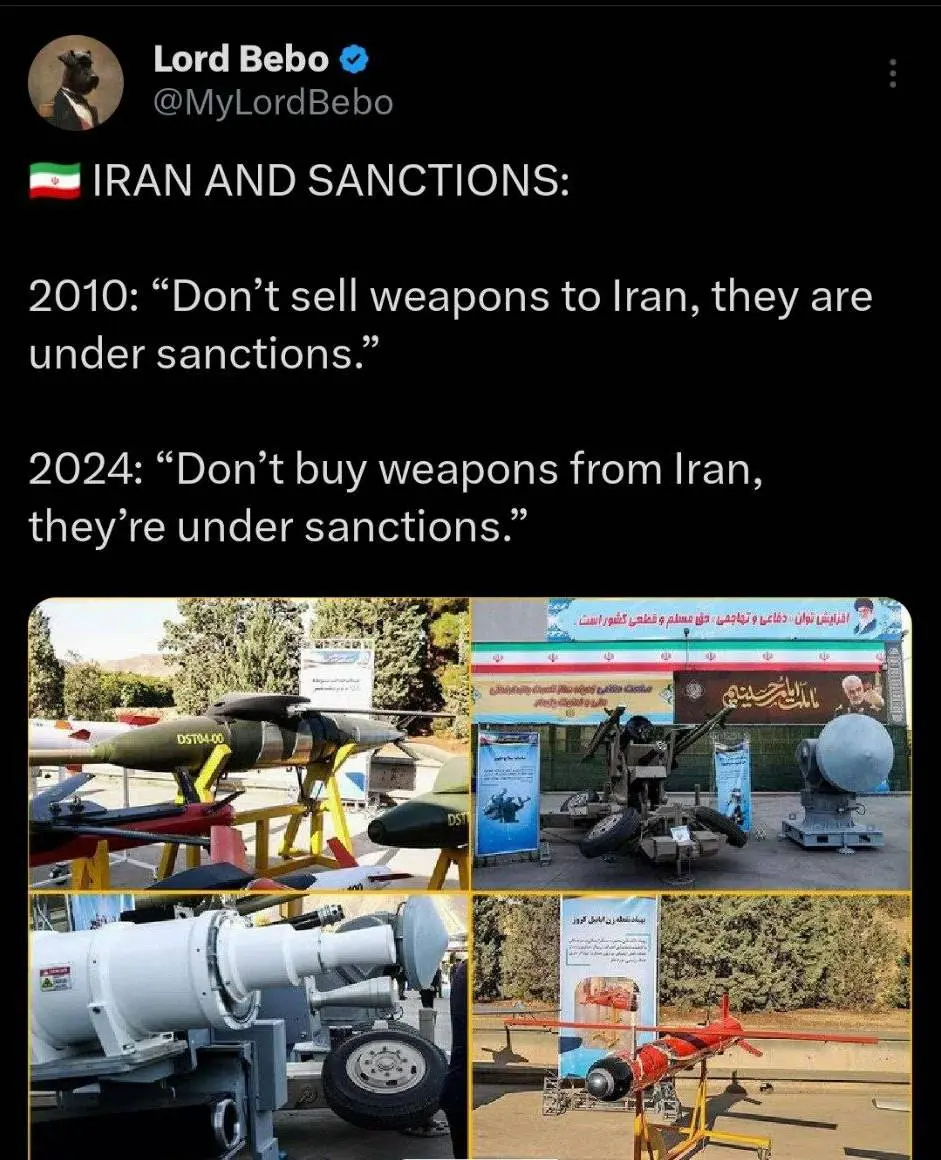 طعنه توئیتری کاربر روسی به تحریم های ایران از سوی غرب+ عکس