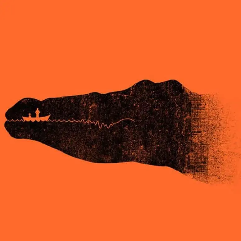 Optical-Illusion-Crocodile-Boat