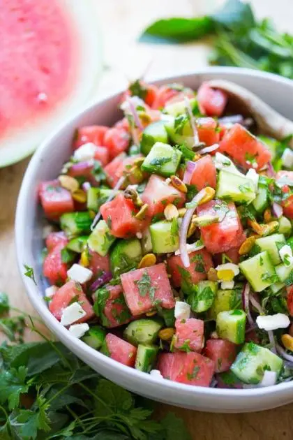 Watermelon salad