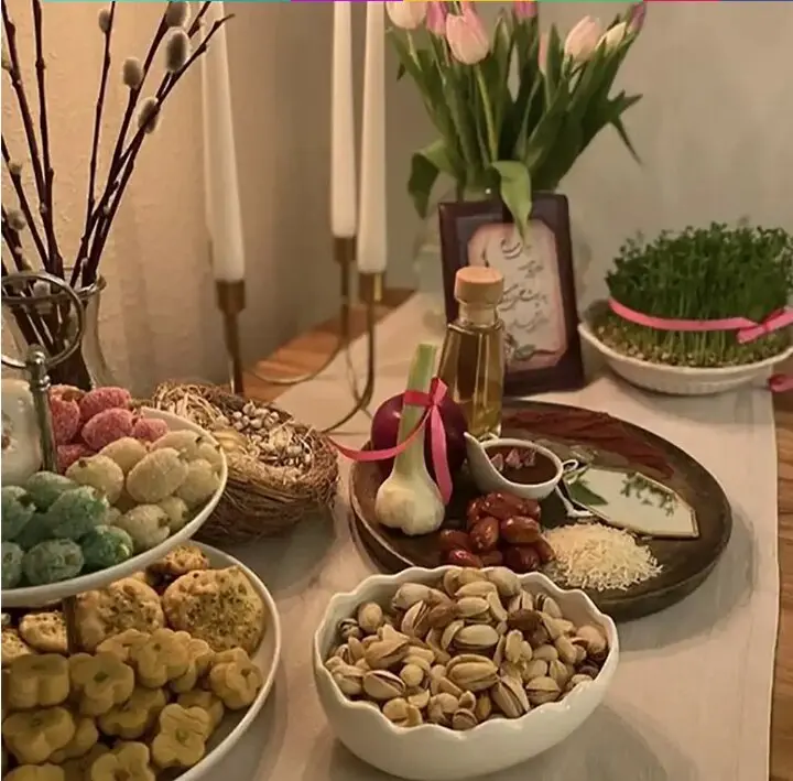 چیدمان سفره هفت سین