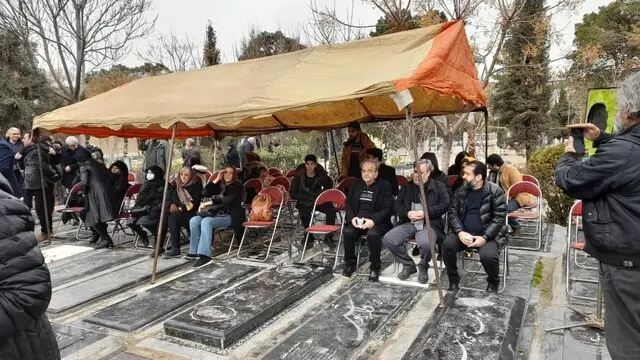 مراسم خاکسپاری پردیس افکاری