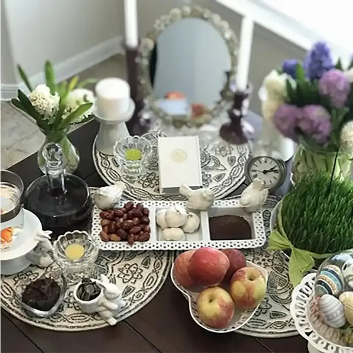 چیدمان سفره هفت سین