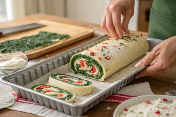 5-rolling-the-spinach-layer-with-cheese-filling-