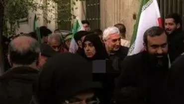  حاتمی‌کیا در مراسم چهلم رهبر شهید انقلاب