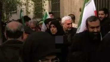  حاتمی‌کیا در مراسم چهلم رهبر شهید انقلاب