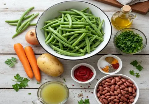 دستور پخت خوراک لوبیا سبز مجلسی با طعم دلچسب 