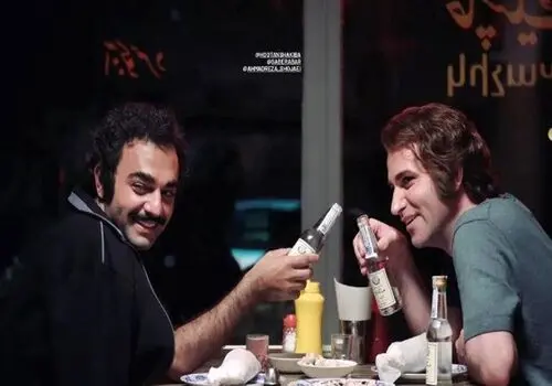 چهره خونین هوتن شکیبا در پشت صحنه سریال تاسیان 