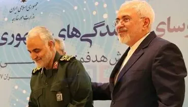 ظریف: حاج قاسم بدون اجازه رهبری اقدامی نمی‌کرد / رهبری از اینکه من و حاج قاسم هماهنگ عمل می کردیم خوشنود بودند