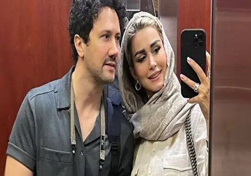 تغییر چهره شاهرخ استخری در عکس دونفره با همسرش جلب توجه کرد!