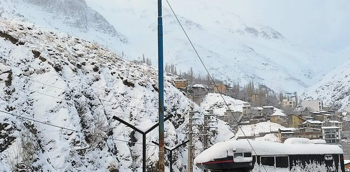 بارش زیبای برف در "شمشک" دربندسر