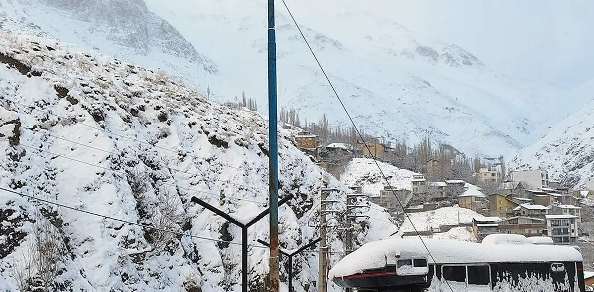 بارش زیبای برف در "شمشک" دربندسر