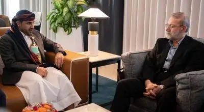 لاریجانی با سخنگوی انصارالله یمن دیدار کرد 