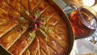 طرز تهیه باقلوای یزدی/ آموزش مرحله به مرحله باقلوای اصیل یزدی+فیلم