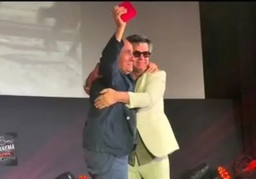 ژست جعفر پناهی جلوی دوربین هالیوود ریپورتر