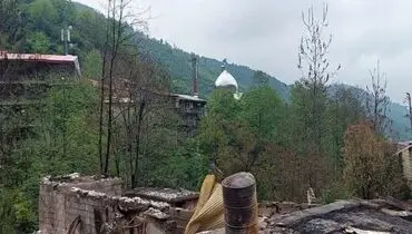 روستای ‌‌امامزاده ابراهیم یک هفته پس از آتش‌سوزی+ تصاویر