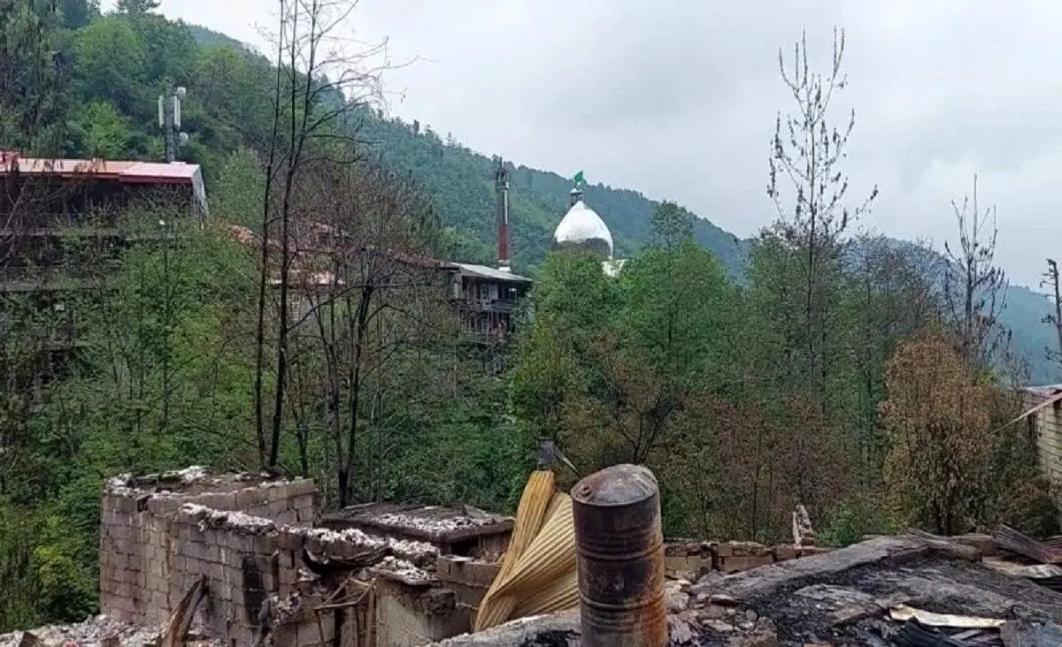 روستای امامزاده ابراهیم یک هفته پس از آتشسوزی+ تصاویر