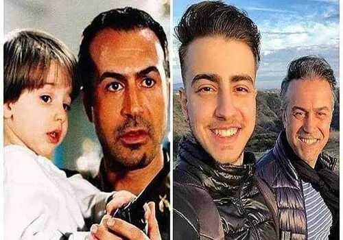 دانیال حکیمی و پسرش دانا در گذر زمان /شباهت عجیب پدر و پسر+ تصاویر