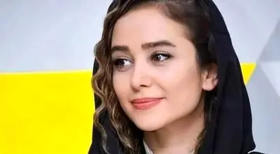 الناز حبیبی با موی 2 رنگ در پوستر یک فیلم