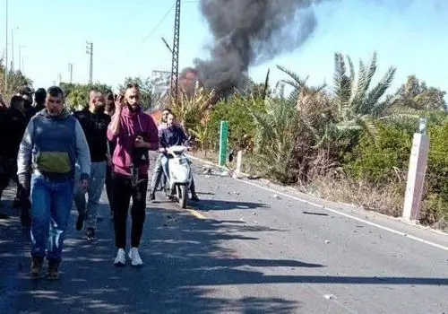  حمله پهپادی اسرائیل به یک خودرو در جنوب لبنان+ فیلم

