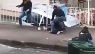 جنگ خیابانی عجیب در استانبول ترکیه!+ فیلم