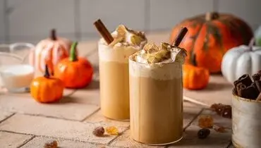 طرز تهیه اسموتی کدو تنبل و دارچین+فیلم/آموزش اسموتی بمب رژیمی