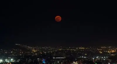عکسی زیبا از پدیده‌ ای نادر در آسمان تهران 