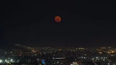 عکسی زیبا از پدیده‌ ای نادر در آسمان تهران 