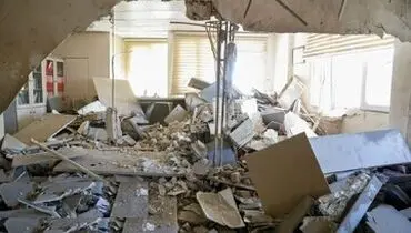 اثرات  حمله هوایی  دشمنان متجاوز به ساختمان پلیس مبارزه با مواد مخدر در تهران + عکس
