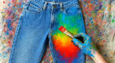 شیوه های مختلف رنگ کردن لباس ها و شلوار جین
