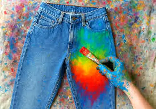 شیوه های مختلف رنگ کردن لباس ها و شلوار جین
