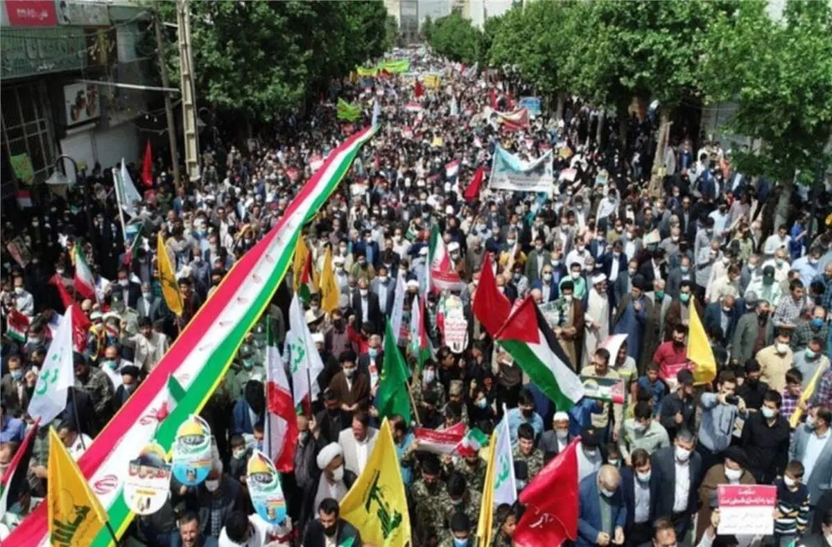 آغاز راهپیمایی روز قدس در تهران + حواشی و تصاویر