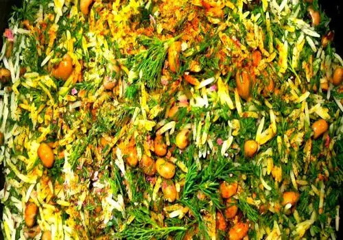 طرز تهیه شوید پلو با گوشت مجلسی