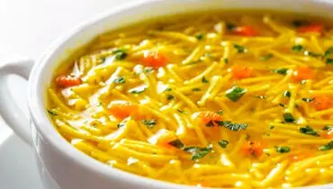 طرز تهیه سوپ ورمیشل خانگی خوشمزه تر از سوپ های رستورانی

