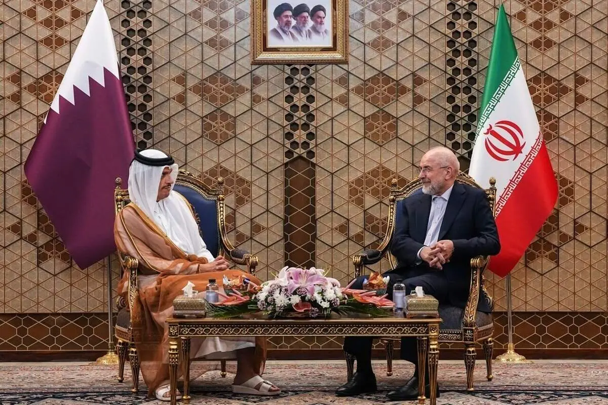 دیدار قالیباف با نخست‌وزیر قطر: دولت ترامپ تصمیمات غلط می‌گیرد