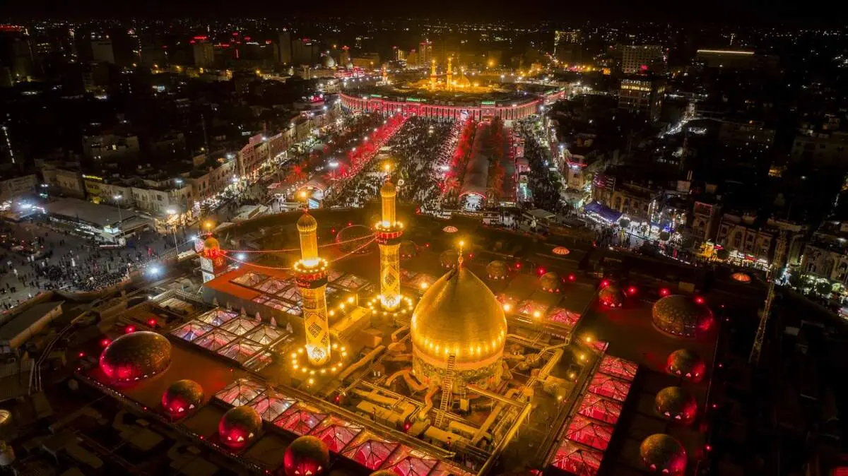 سیاه‌پوش شدن کربلای معلی در سالروز تخریب بقیع 