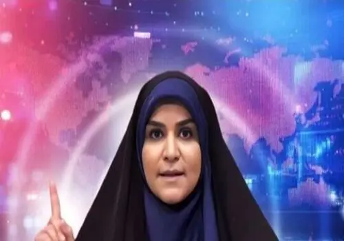 عکس خبرنگار آمریکایی با سحر امامی در کنار ساختمان شیشه‌ای