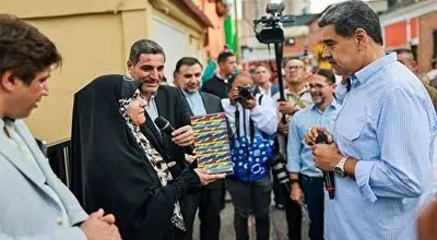 ویدیوی مکالمه فارسی نیکولاس مادورو با سحر امامی