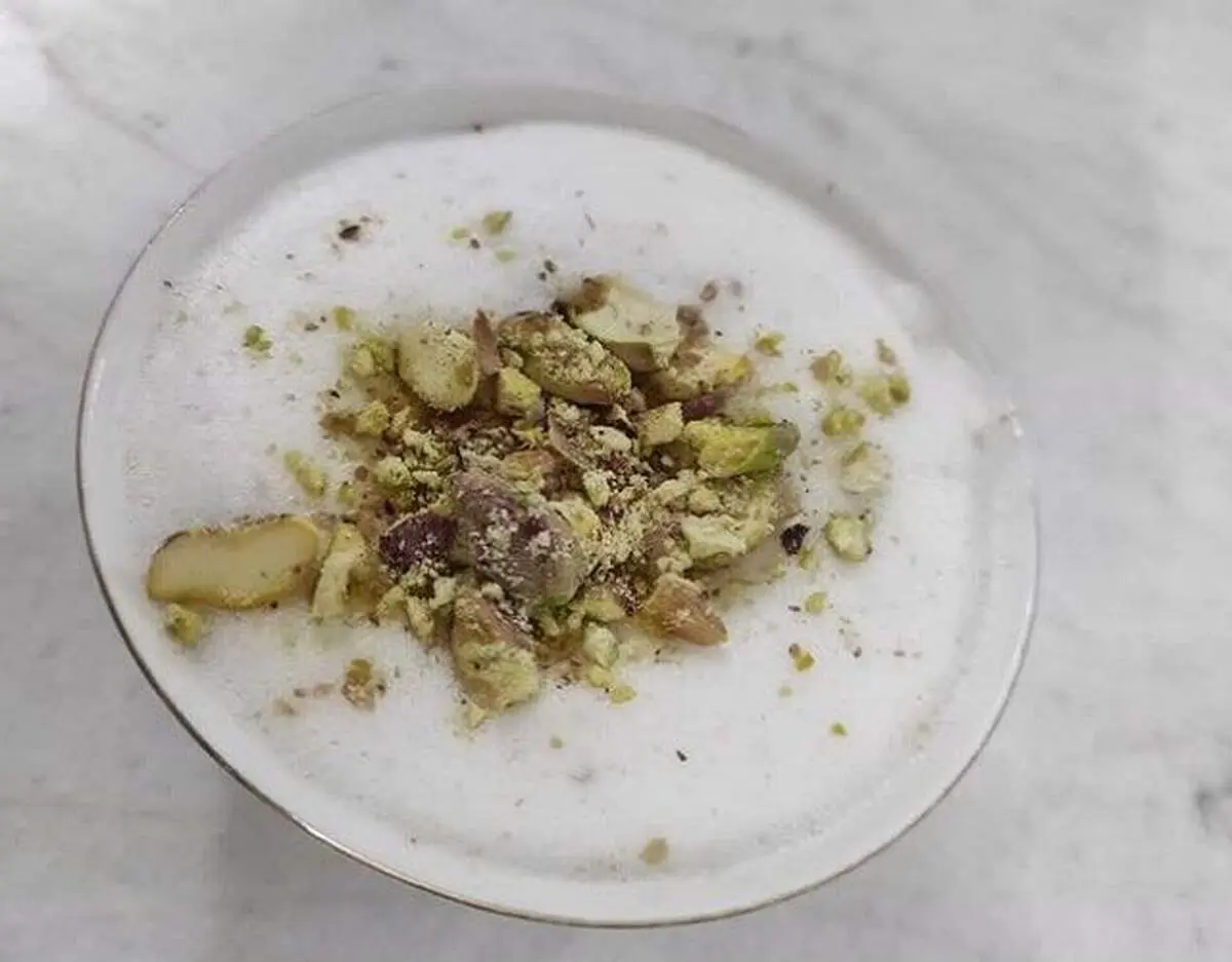 طرز تهیه دسر کف خراسانی (کف بیخ) 
