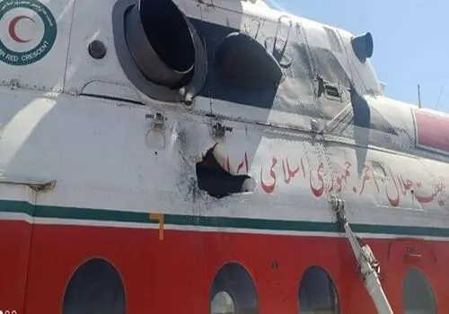  اولین تصویر از محل سقوط بالگرد هلال احمر در اشترانکوه لرستان+ فیلم