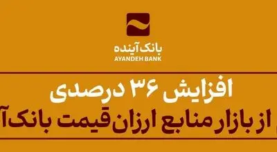 افزایش 36 درصدی سهم از بازار منابع ارزان‌قیمت بانک‌آینده