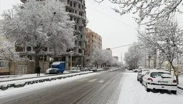 برف و کولاک در راه تهران