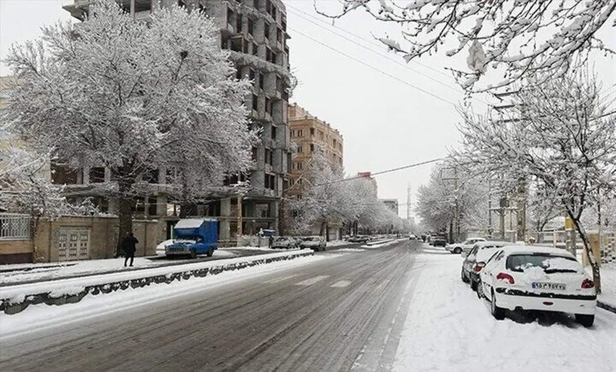 برف و کولاک در راه تهران