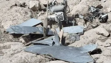 تصاویر از انهدام پهپاد آمریکایی «لوکاس» بر فراز بندرعباس + عکس