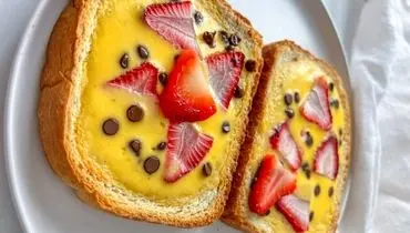 ترکیب ساده اما شگفت‌انگیز؛ نان تست با کاستارد ماست فقط با ۴ قلم مواد